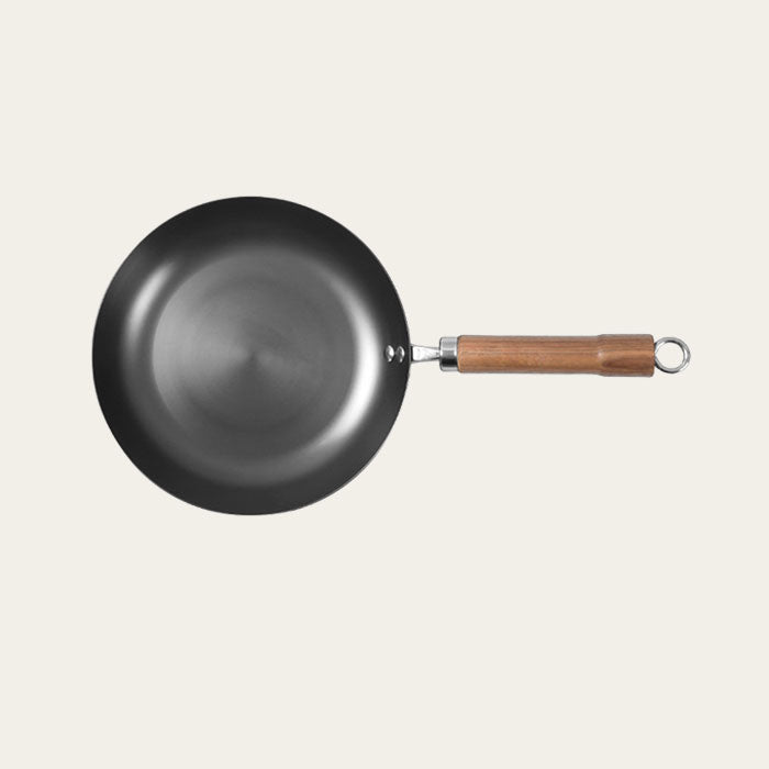 11 Inch Carbon Steel Frying Pan With Glass Lid, 11”(28cm)