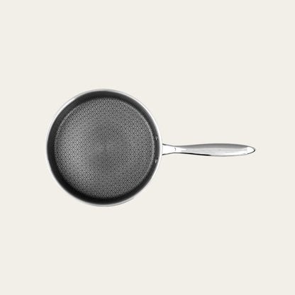 10 Inch Honeycomb Stainless Steel Frying Pan With Glass Lid, 10”(26cm)