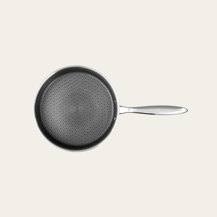 11 Inch Honeycomb Stainless Steel Frying Pan With Glass Lid, 11”(28cm)