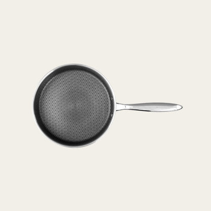 11 Inch Honeycomb Stainless Steel Frying Pan With Glass Lid, 11”(28cm)