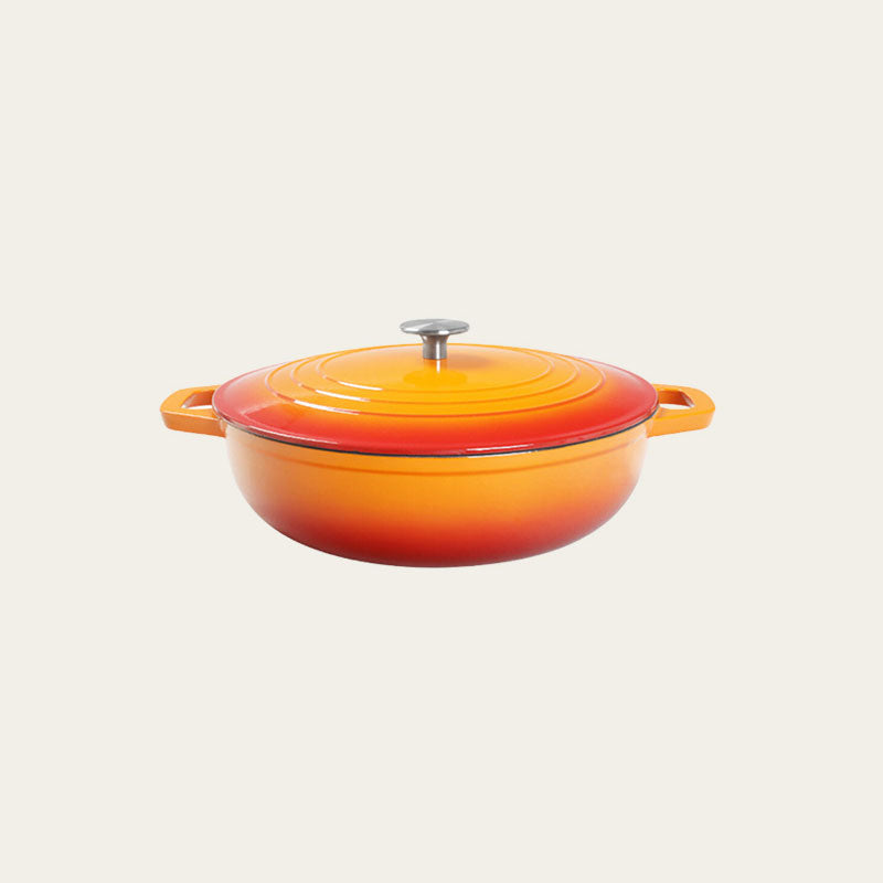 [CUSTOM] Enameled Cast Iron Braiser, 12”(30cm)