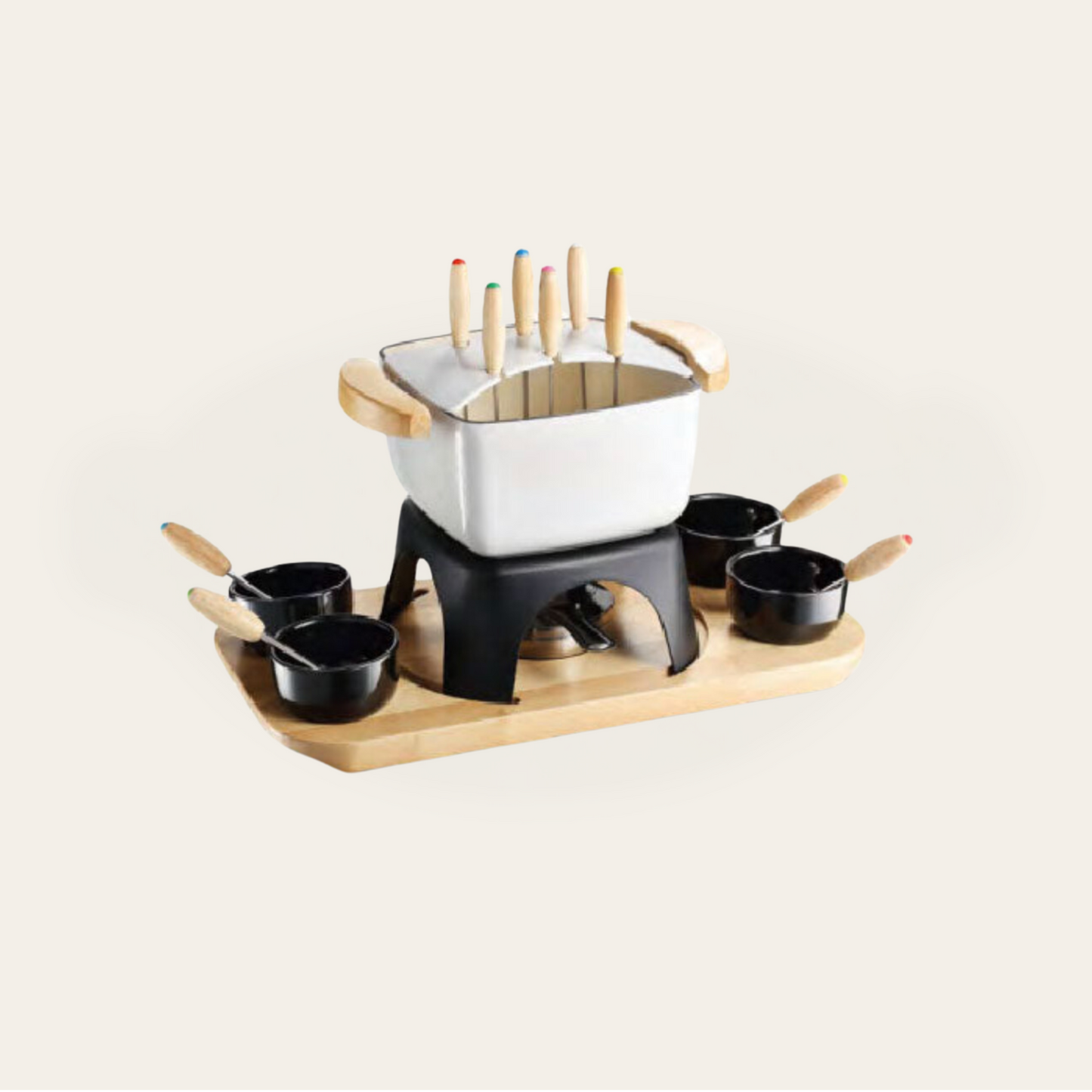 [CUSTOM] Art.- No. Z2206, Cast Iron Cheese Fondue